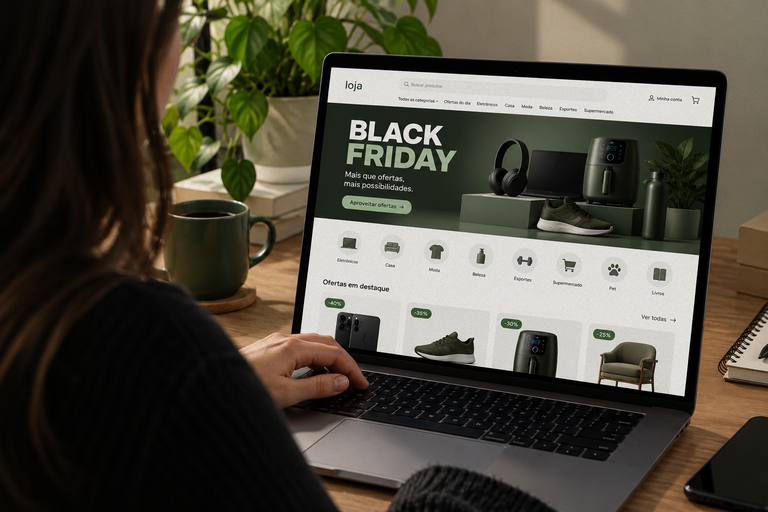 Compras na Black Friday em loja online