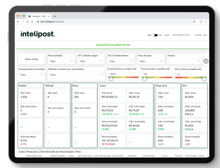 Intelipost Optimize